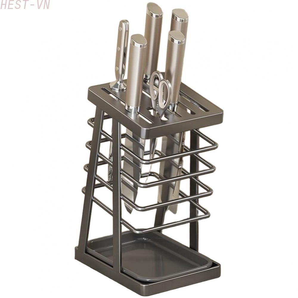 Stainless Steel Cutlery Storage Rack for Kitchen Tools with Open Air Ventilation