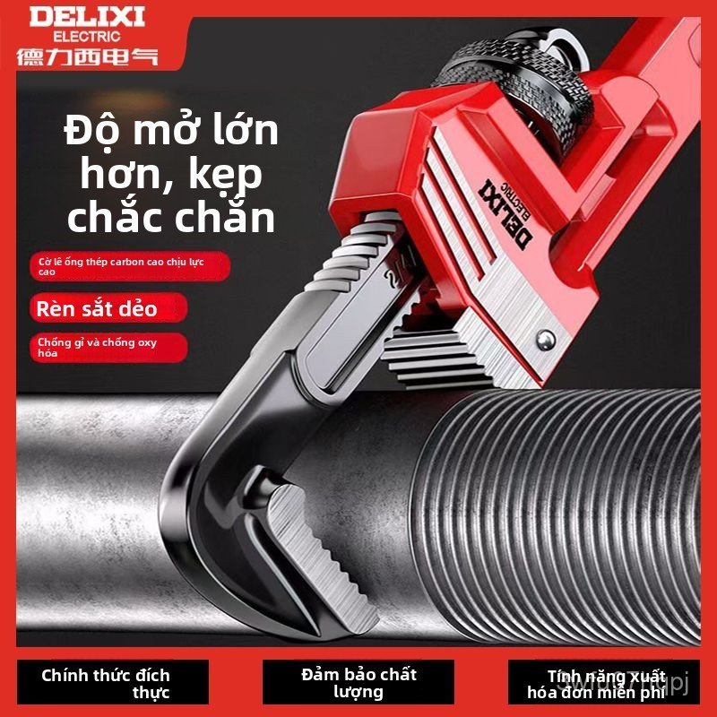 Kìm mỏ quạ Delixi hạng nặng công nghiệp đa năng kẹp ống nước kìm chết sửa chữa gia đình