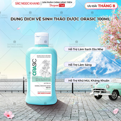 Dung Dịch Vệ Sinh Phụ Nữ Thảo Dược ORASIC Sắc Ngọc Khang 100ml