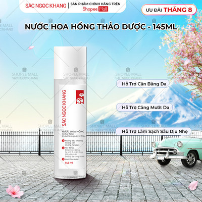 Nước Hoa Hồng thảo dược thiên nhiên Sắc Ngọc Khang 145ml giúp làm cân bằng da, se khít lỗ chân lông