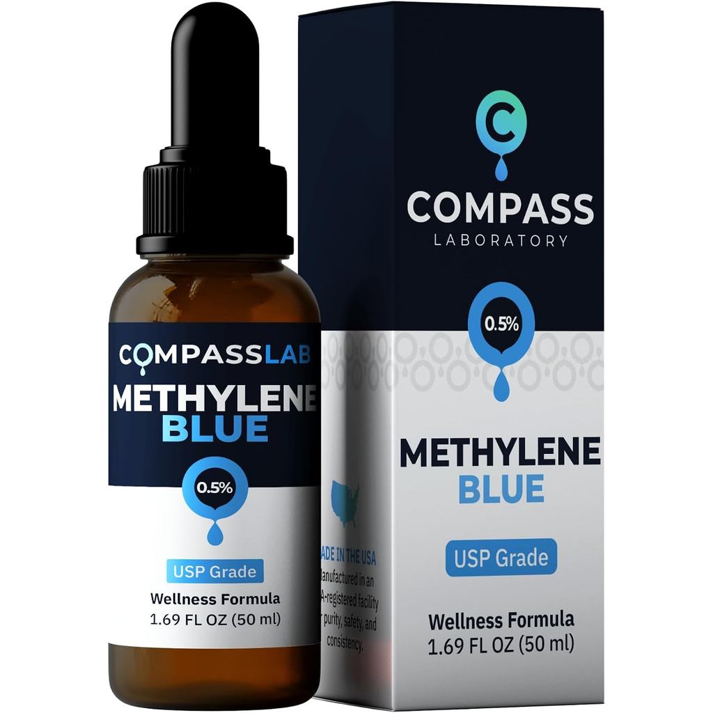 COMPASS LATORY Methylene Blue Pharmaceutical Grade, USP Grade, Bổ sung chế độ ăn uống được thử nghiệ