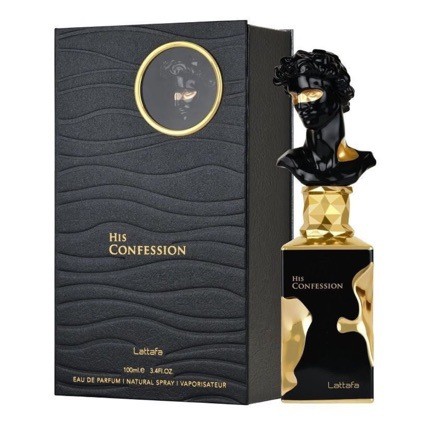 Lattafa His Confession Black Men Women Perfume Mist Fragrance Lasting 1
