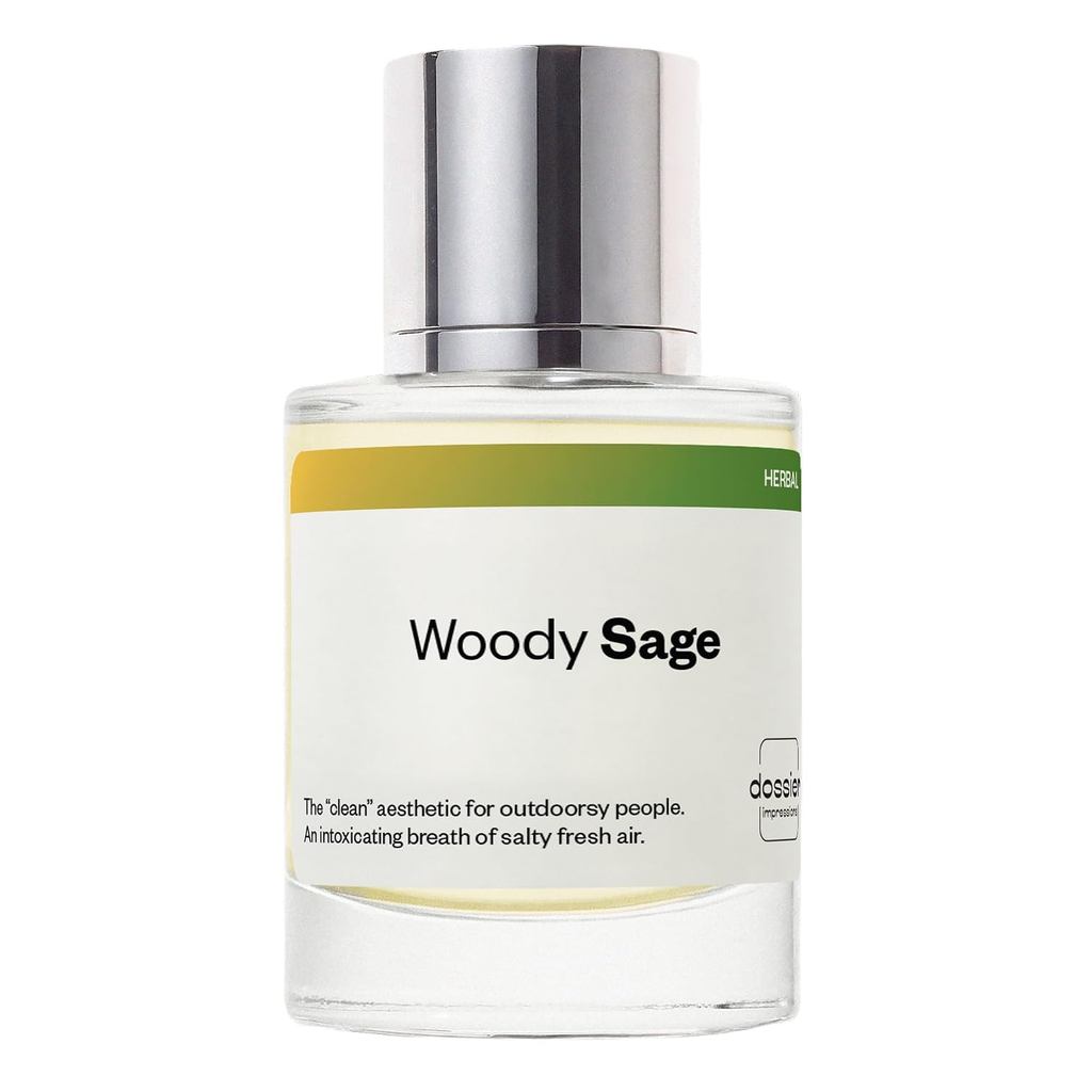 Dossier - Woody Sage - Lấy cảm hứng từ Gỗ xô thơm & Muối biển - Unisex EDP | 1.7 fl oz (50ml) - Doss