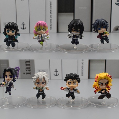 Bộ nhân vật Gacha nhảy Demon Slayer cao cấp - Kimetsu no Yaiba Anime Collectible - Shinobu, Rengoku,
