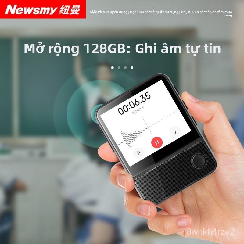 Máy nghe nhạc MP4 màn hình cảm ứng chuyên dụng học tiếng Anh Bluetooth Newman chính hãng bán chạy gi