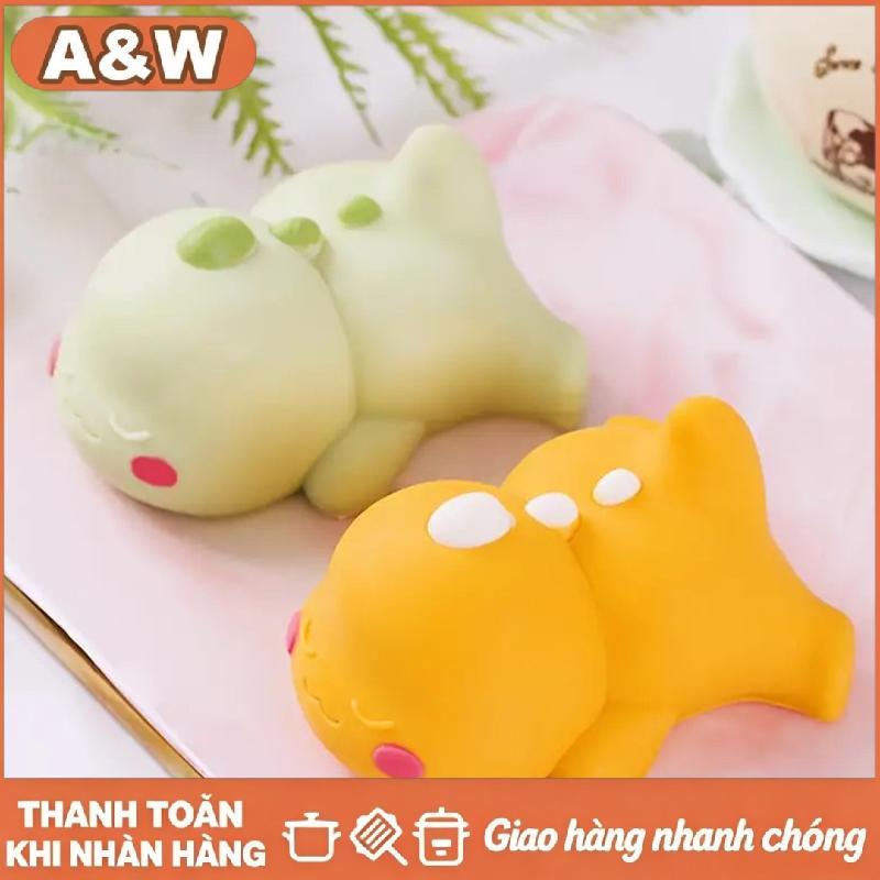 [WHP] khuôn silicon khủng long để trang trí bánh pudding và bánh-Phim hoạt hình khủng long xanh