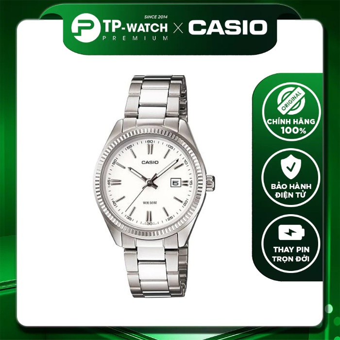Đồng hồ nữ dây thép Casio LTP-1302D-7A1VDF size 30.2mm | Casio nữ LTP-1302D-7A1