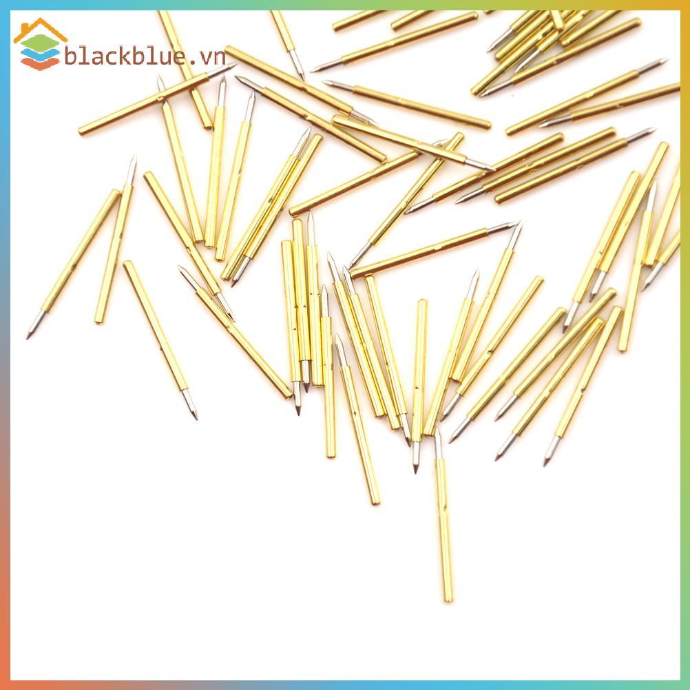 BBLUE 100 chiếc P75-B1 Dia 1.0mm Cusp Spear Spring Loaded Test Probes Pogo Pins công cụ.