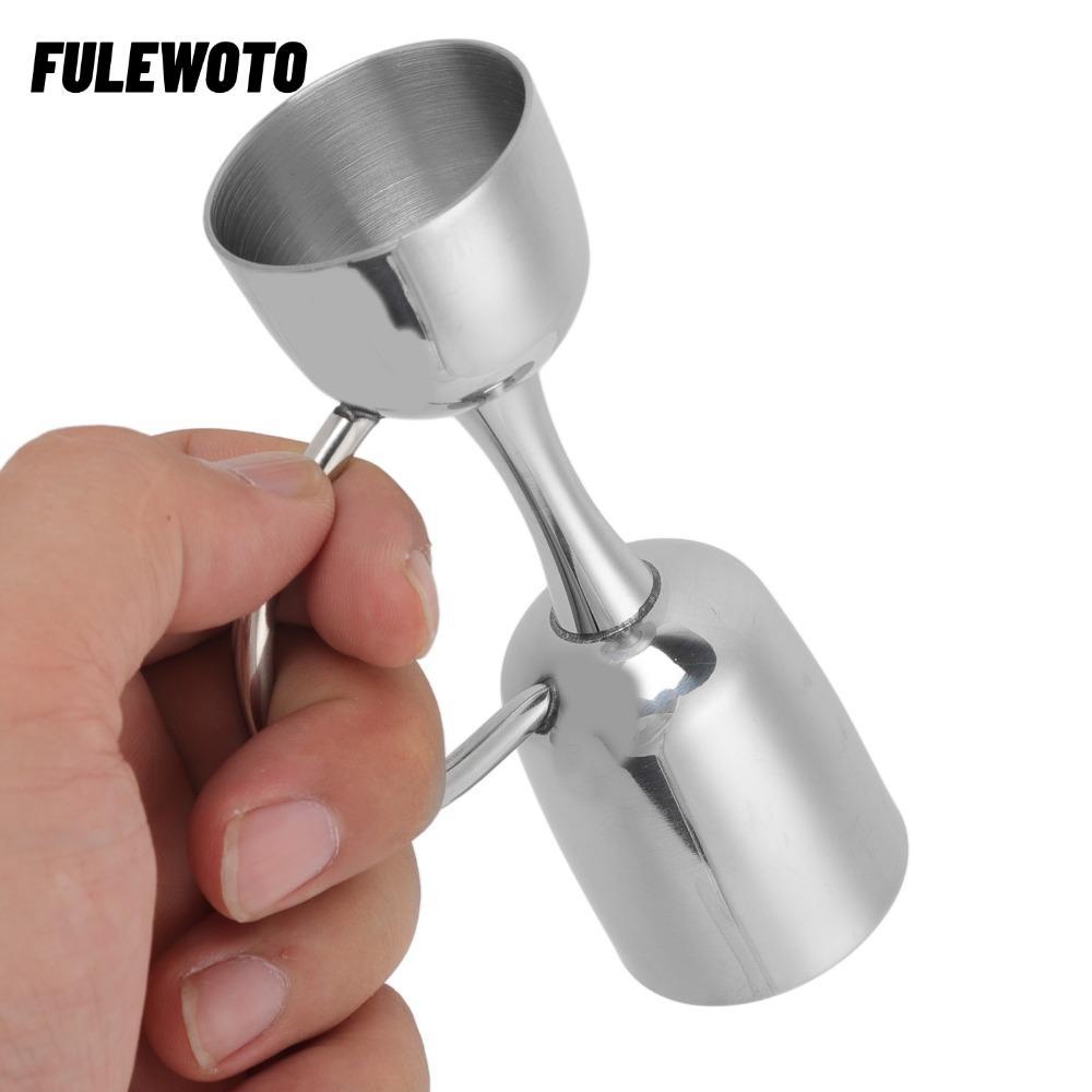 FILEWOTO Dual Head Jigger, Cốc đo thanh thép không gỉ 304 hai đầu, Jigger pha chế chính xác để pha c