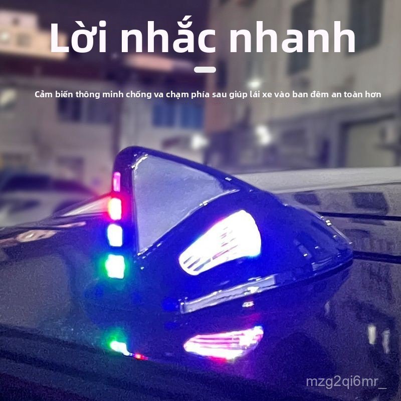 Đèn chớp năng lượng mặt trời vây cá mập cảnh báo chống va chạm trang trí nóc ô tô cao cấp