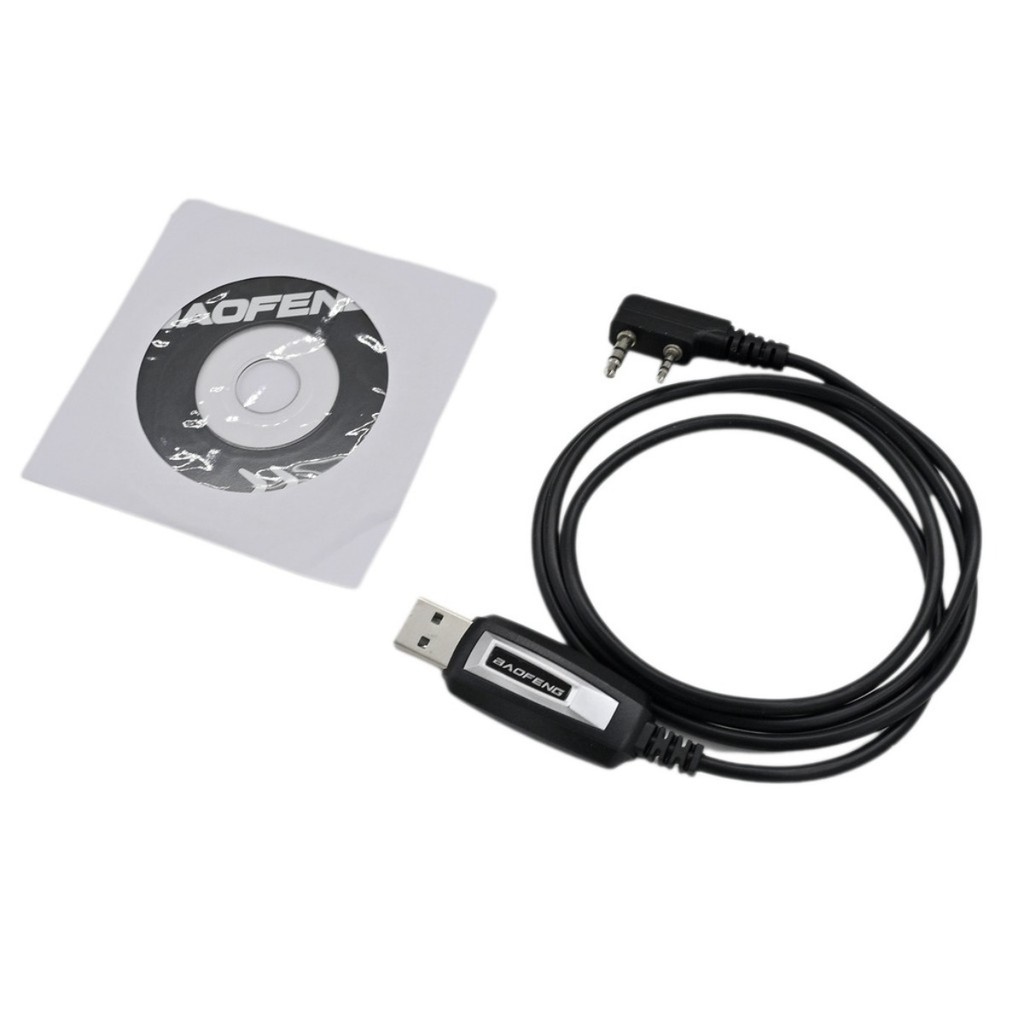 Cáp lập trình USB Baofeng có CD trình điều khiển cho đài phát thanh BF ‐ UV5R UV82 GT ‐ 3 888S UV32 