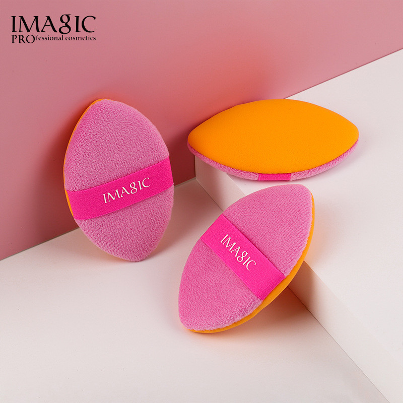 IMAGIC Hai Trong Một Puff Sang Trọng Bột Khô Loose Powder Plus Non-Latex Liquid Foundation Double-Si