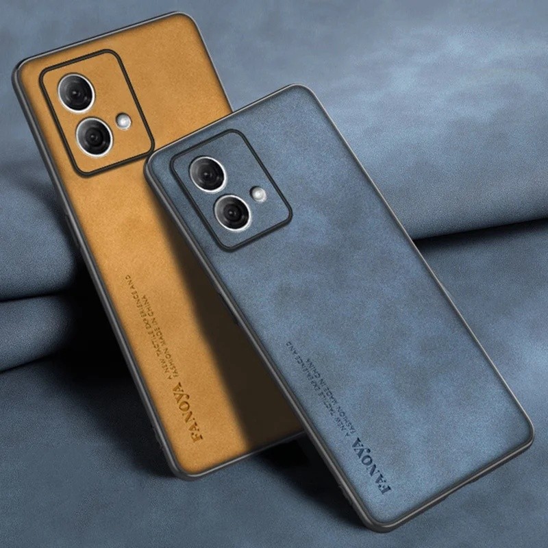 Ốp Da PU Sang Trọng Cho Motorola Moto G84 Ốp Lưng Mờ Bảo Vệ Toàn Diện Silicon Ốp lưng Motorola G84 5
