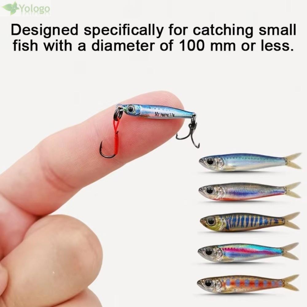 YOLOGO Micro Jigging Mồi, Bionics Design 1.5g Trọng Lượng 3g Mini Jig Mồi, Mini Sequin Bionic Mini S