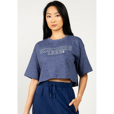 Áo Thun Tay Ngắn Nữ Skechers Skechers Authentic - Iconic Short Sleeve Tee - SL425W466-NVM1