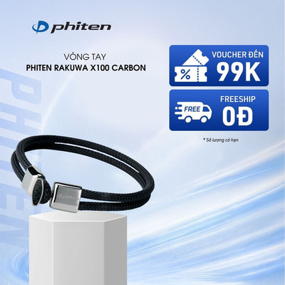 Vòng Tay Phiten Rakuwa Bracelet X100 Carbon