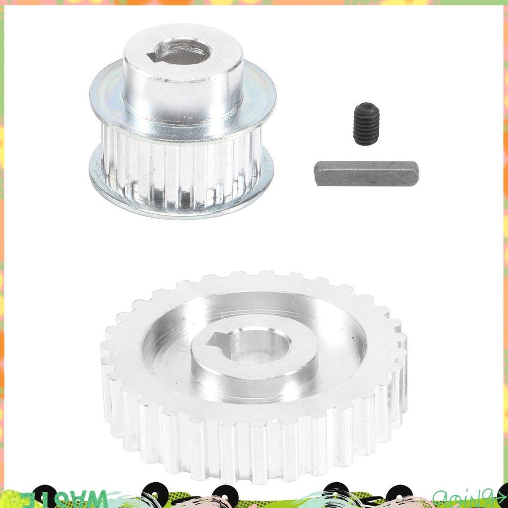 2 Chiếc Kim Loại Đồng Bộ Ròng Rọc Bánh Răng Động Cơ Đai Bánh Răng Bánh Răng S Cj0618 Mini Máy Tiện G