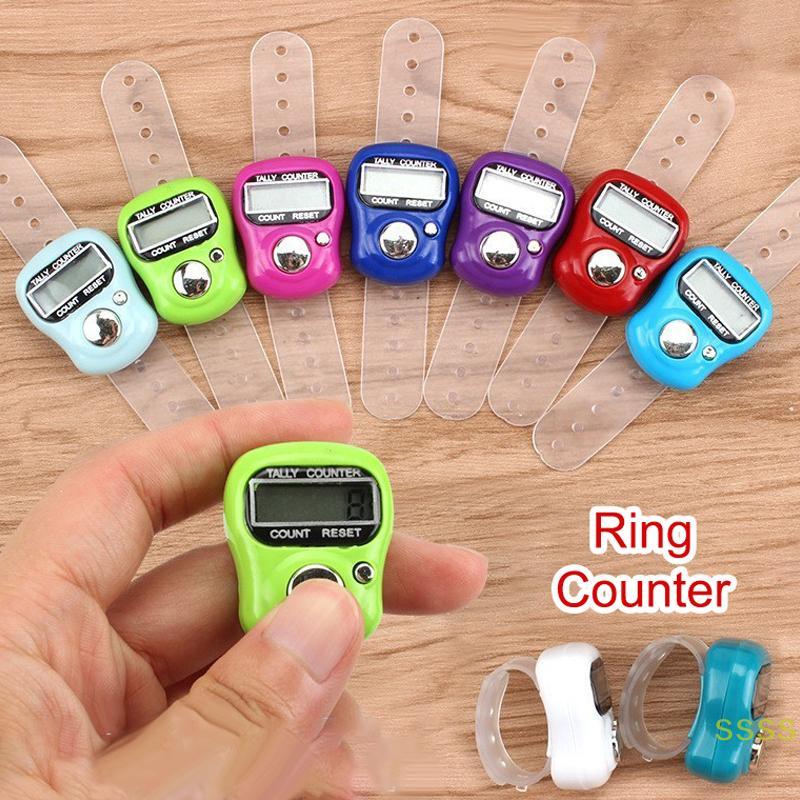 WSS Finger Counter La Bàn LED Điện Tử Cầm Tay Tall Counter Clier Counter Ring Mới