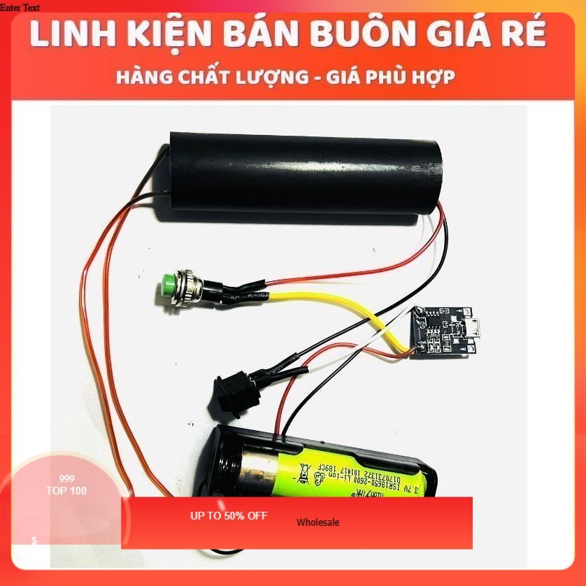 Tăng áp 1000KV, mạch Cao Áp, Vào 3V7-6V ra 400KV 1000KV (Máy đánh lửa) - Module tăng áp