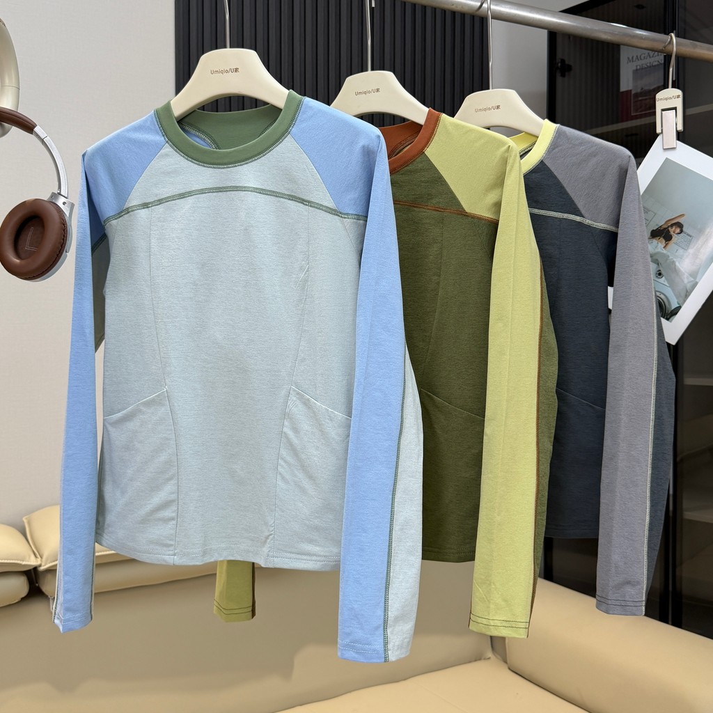 T Tami ai Banana Home Ngoài Trời Mountain Series Slim-fit Moisture-wicking Thoáng Khí Màu Tương Phản