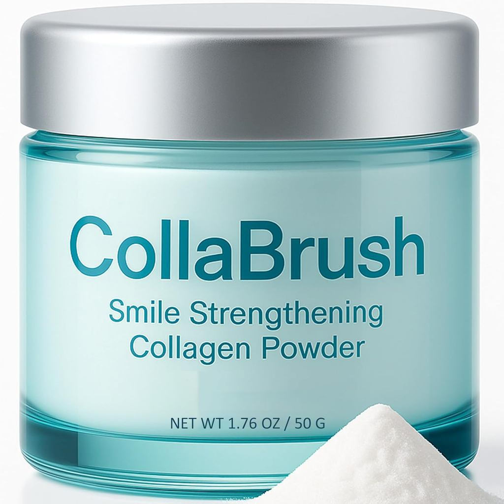 Bột đánh răng Collabrush Collagen + Nano Hydroxygen Apatit, có cường độ