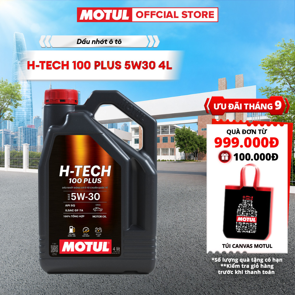 Dầu nhớt xe ô tô MOTUL H-TECH 100 PLUS 5W30 4L