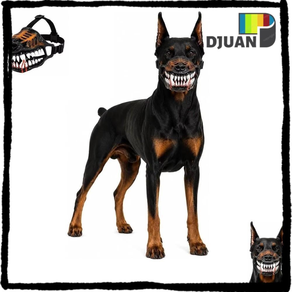 DUOJUAN Chó Monster Mõm, Monster Hell Hound Style Hell Hound Hell Hound Mõm, Răng đáng sợ Thoáng khí