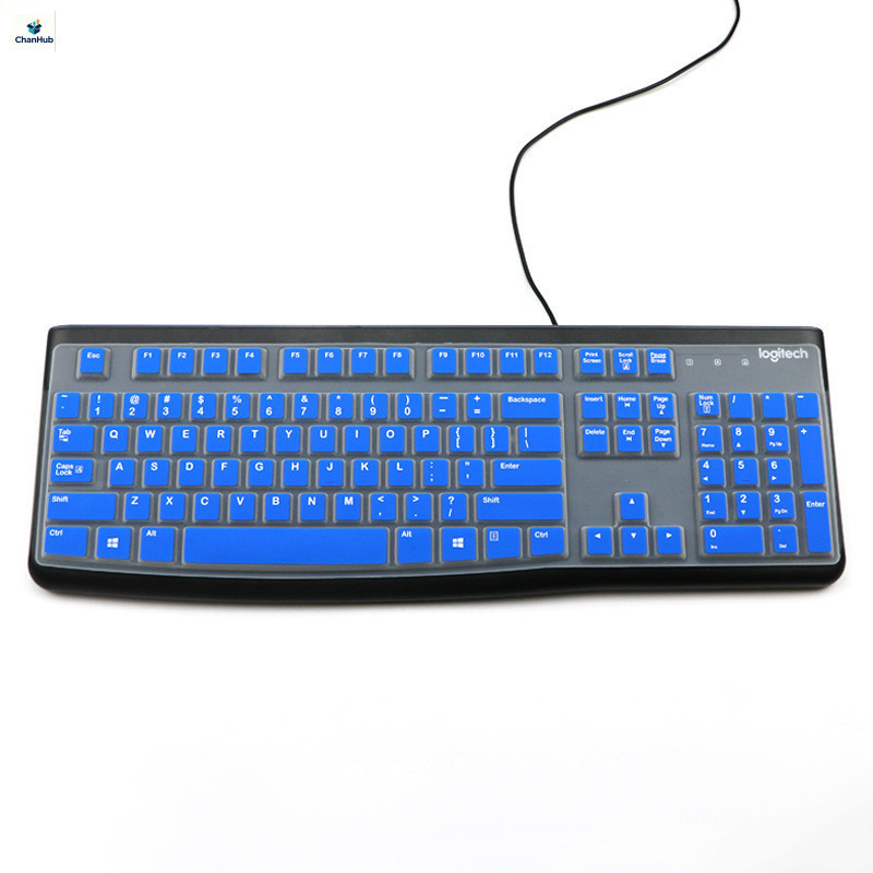 Vỏ bàn phím Logitech K120, Tấm bảo vệ chống nước chống bụi toàn diện, Da bàn phím cho bàn phím PC có