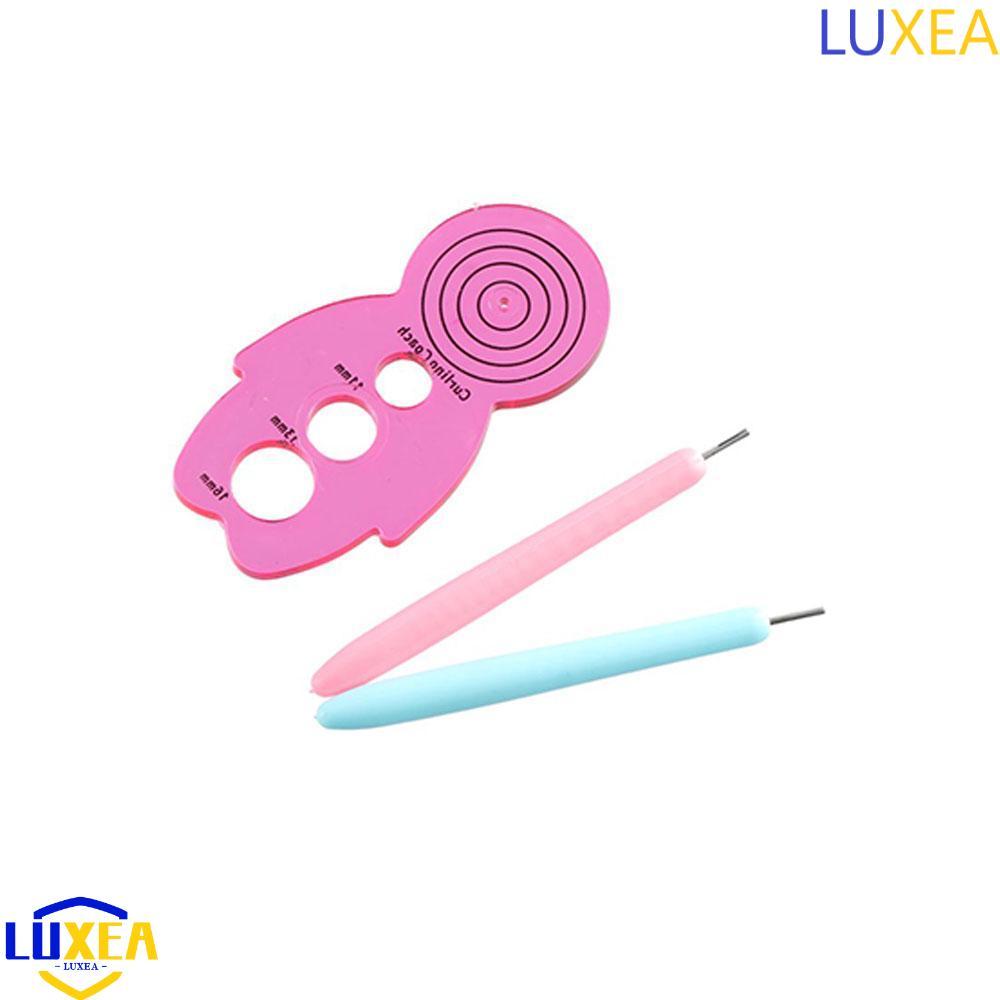 LUXEA 12 Dụng Cụ Làm Giấy, Giấy Uốn Quilling Có Rãnh Bút Quilling Bộ Kim Quilling, Dải Giấy Nhiều Kí