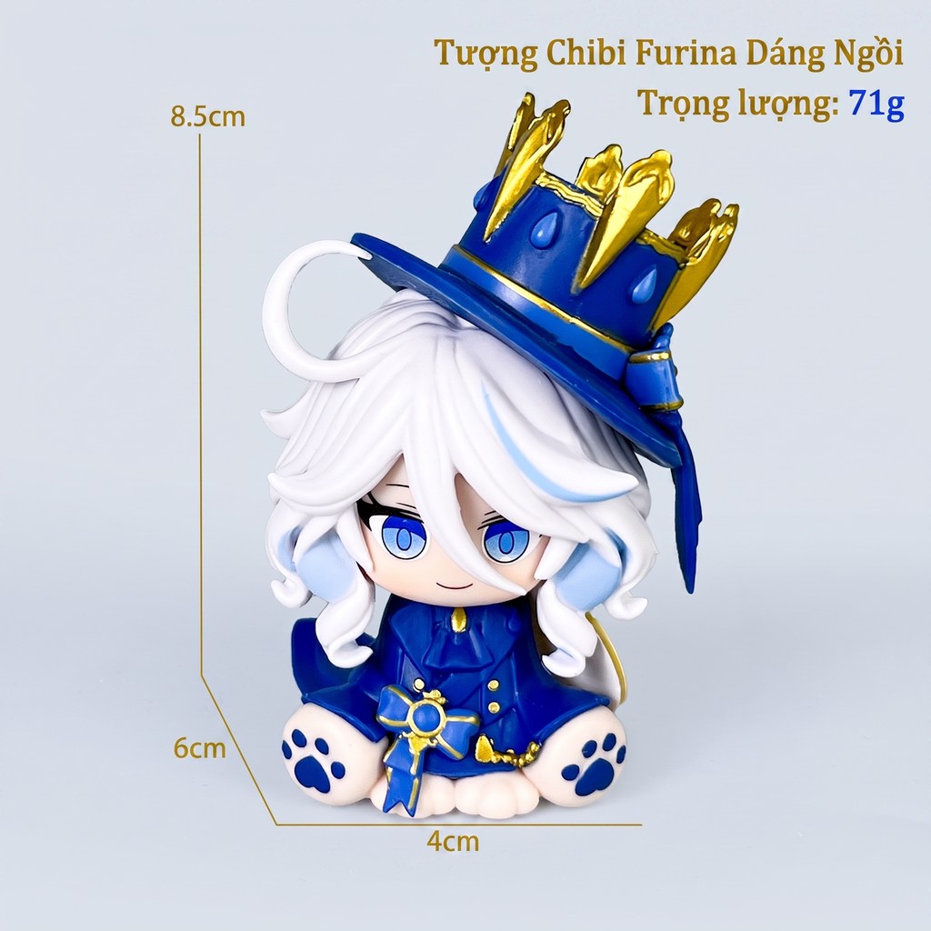 [Hàng Sẵn] Bé doll bông Furina 10cm (Genshin Impact) - Thú nhồi bông chibi dễ thương treo balo