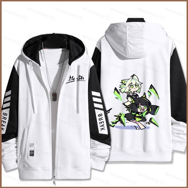 GC12 Arknights Endfield mon3tr Kaltsit AMa-10 dây kéo áo khoác Áo Hoodie Anime Áo Unisex Dài Tay Top