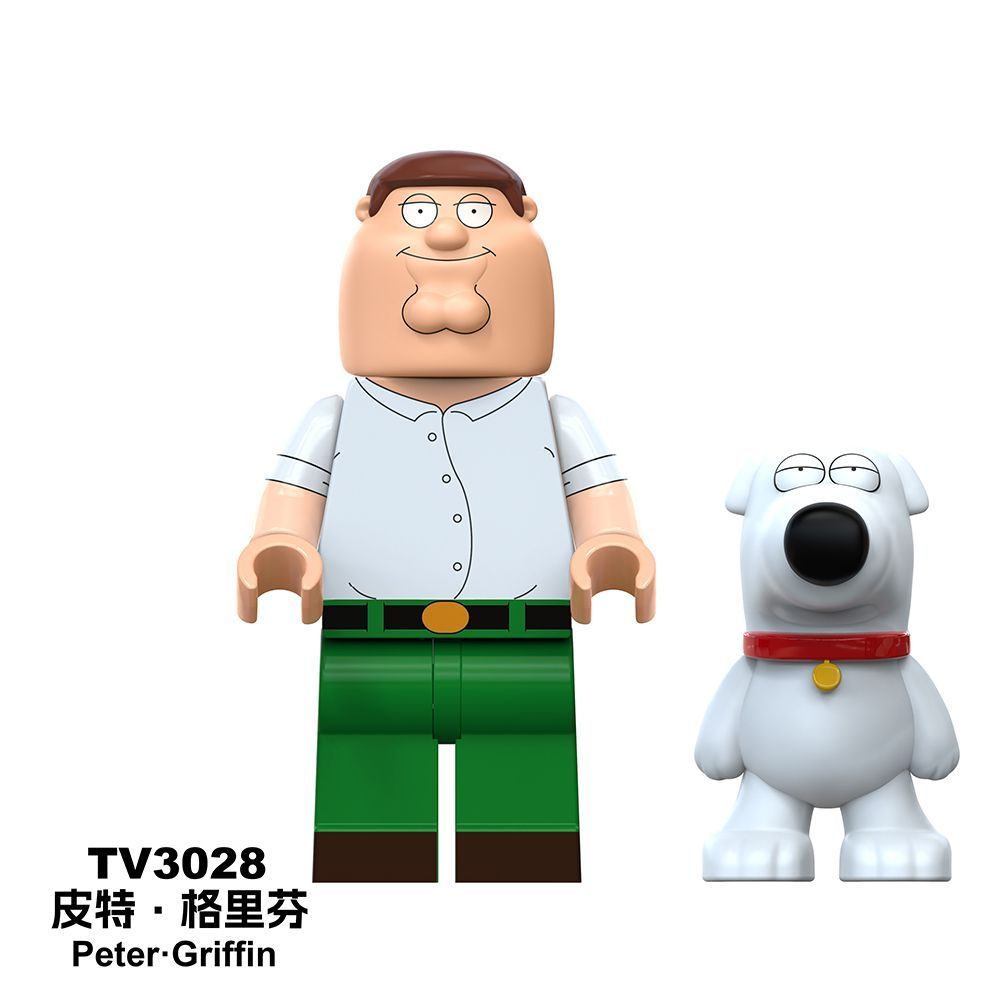 Lego lắp ráp 📍 tương thích với lego Family Guy Minifigures Peter Griffin Brian Griffin Lois Griffin 