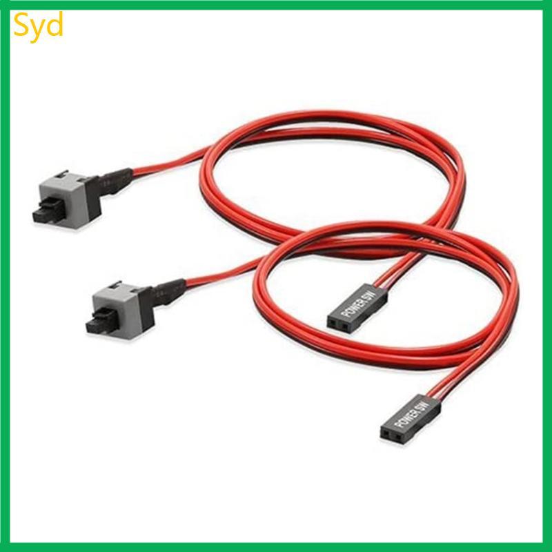 Syd 2 Pin Máy Tính Switch Line Khởi Động Lại Cáp Khung Xe Boot Line Reset Line Power 2Pk