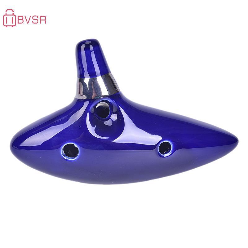 BVSR 12 lỗ Ocarina Ceramic Alto C của Ocarina Flute Blue Ocarina Nhạc cụ Ocarina TH