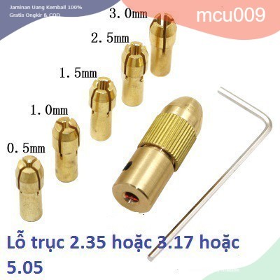 Đầu Kẹp Mũi Khoan Mini cho motor 390 , 550 , 775