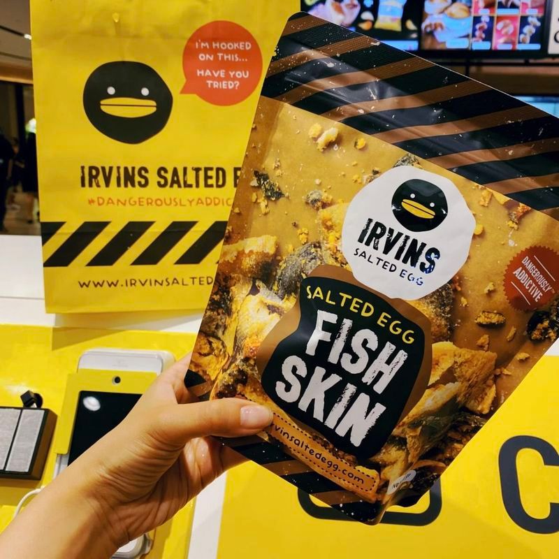 Sản phẩm chính hãng nhập khẩu Singapore Đặc sản IRVINS Vịt vàng lòng đỏ trứng khoai tây chiên / Trứn