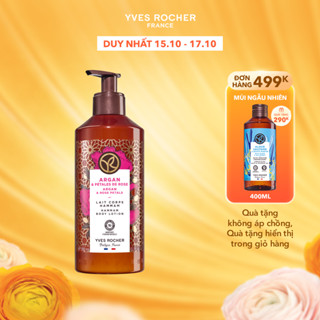 Sữa dưỡng thể hương hoa hồng & tinh dầu Argan Yves Rocher Body Lotion Argan & Rose Petals 390ml