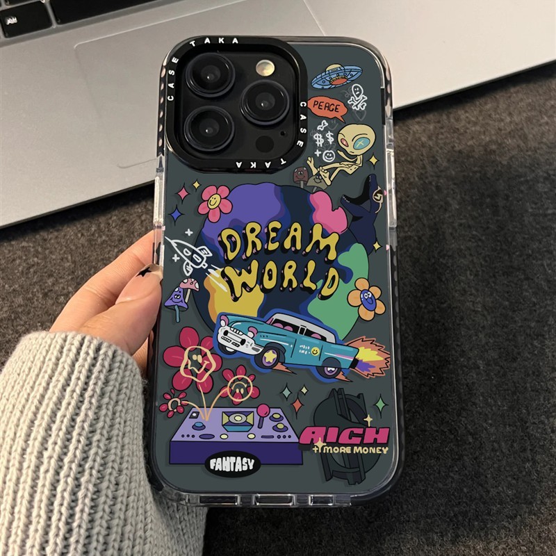 Cool Graffiti Earth Alien Thích hợp cho iPhone 12ProMax XSMAX 11 14 16ProMax 13 XR XS 15ProMax X 16p