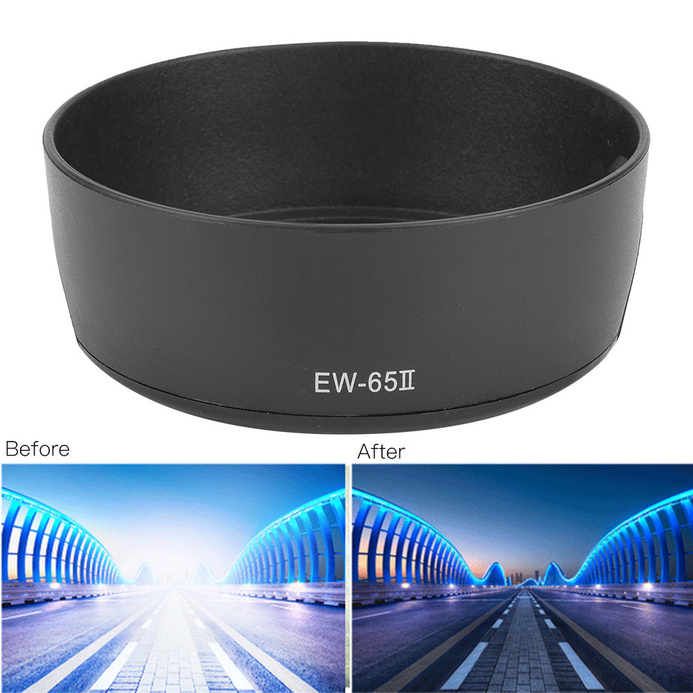 Mount Lens Hood EW-65II Thiết kế đảo ngược thay thế Di động cho Canon EF 28mm f2.8 Nhiếp ảnh gia Tha
