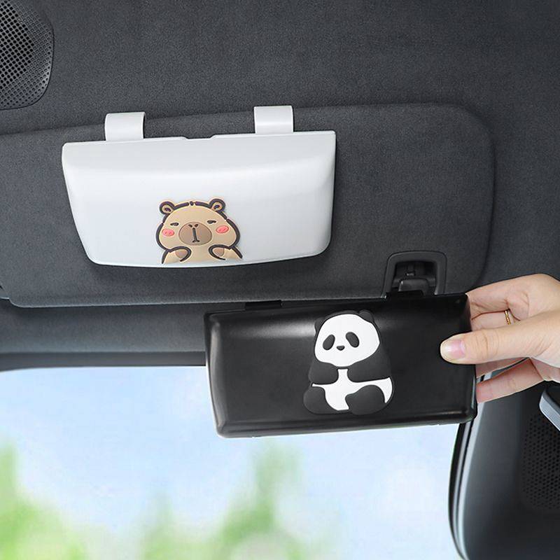 Car Glasses Case Car Magnetic Glasses Clip Sun Visor Versatile Universal Sunglasses Sunglasses Case 
