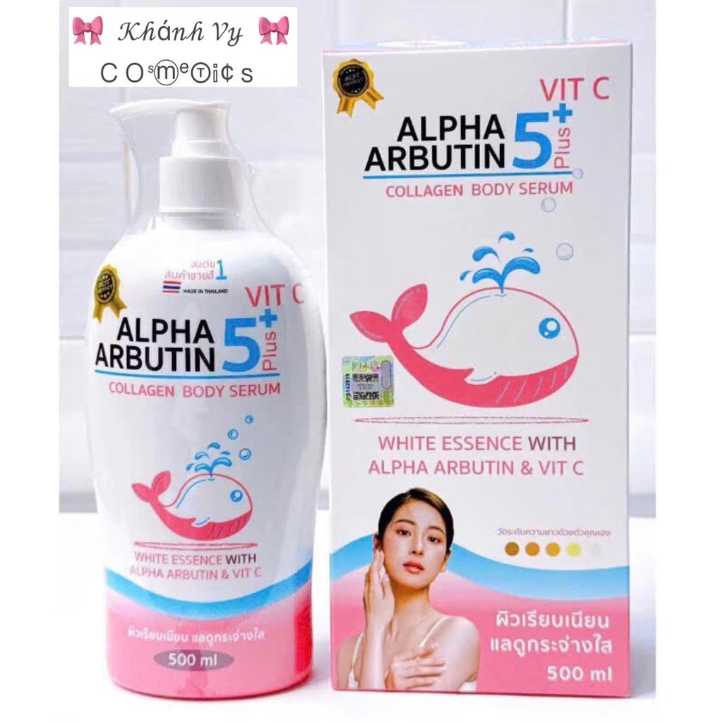 [Chính Hãng] Sữa Dưỡng Thể Trắng Da, Dưỡng ẩm Alpha Arbutin 5Plus Collagen Lotion 500ml Thái lan dưỡ