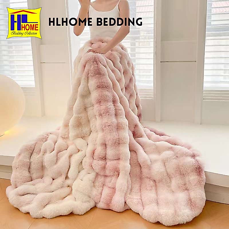 Chăn lông chồn loang nặng 3,5kg kích thước 2m3 mẫu mới về cao cấp hàng chuẩn 1