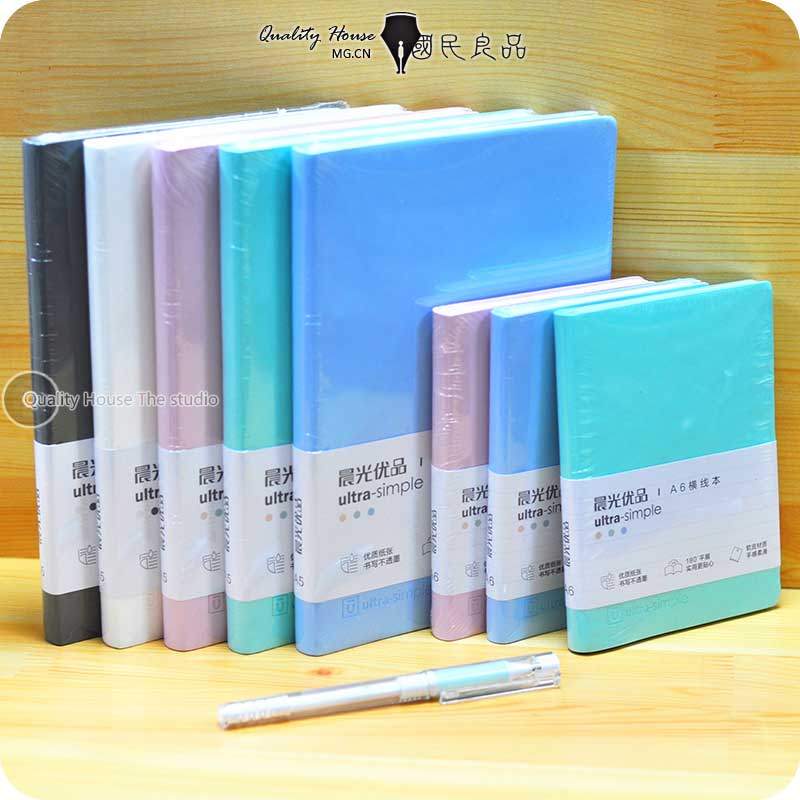 Mgcn Morning Light Cao Cấp Da Mềm Notebook A590 Trang Thời Gian Nhiều Màu Sắc Đường Ngang Bìa Cứng N