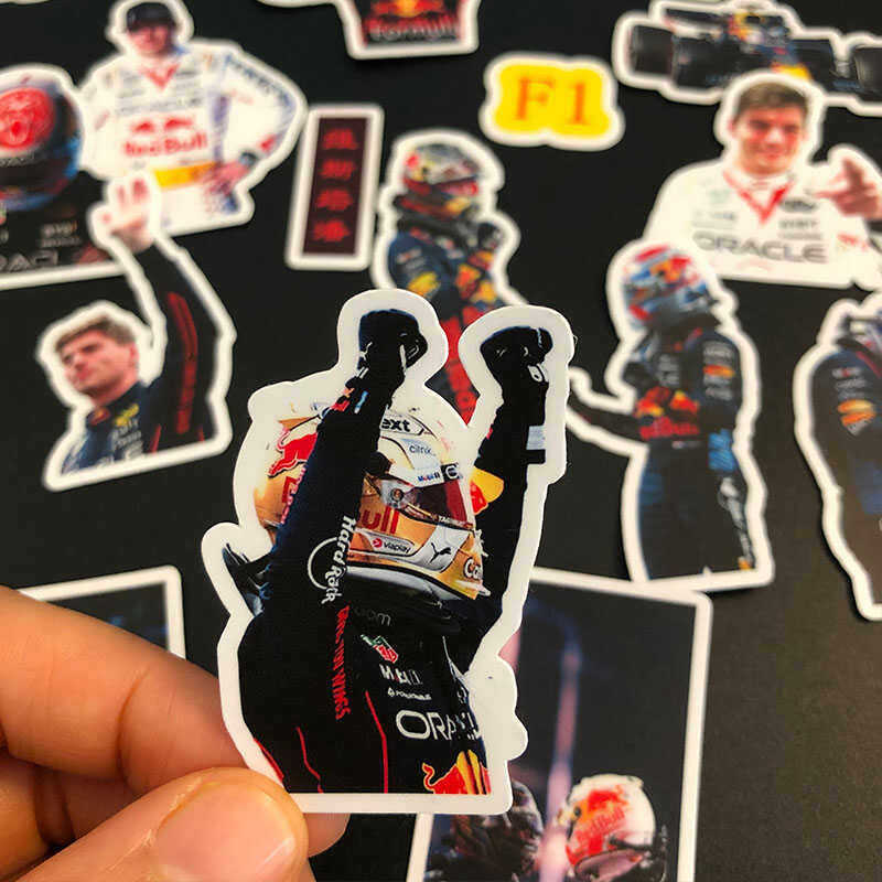 Vistapan Sticker F1 Formula One Red Bull Hàng hóa Racer Sticker Sổ tay pad