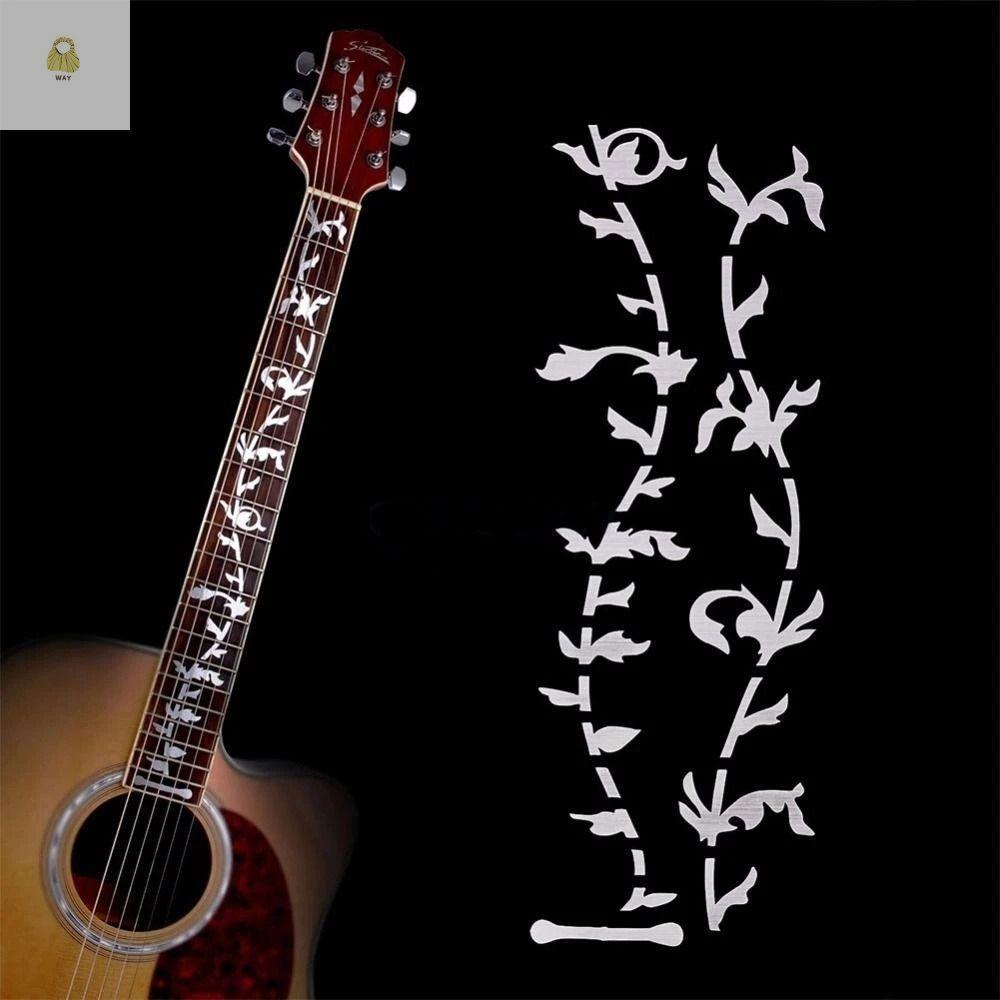 WAY Cross Inlay Đề Can Nhạc Cụ Siêu Mỏng Guitar Inlay Miếng Dán Acoustic Đàn Guitar Điện Bass Đàn Gu