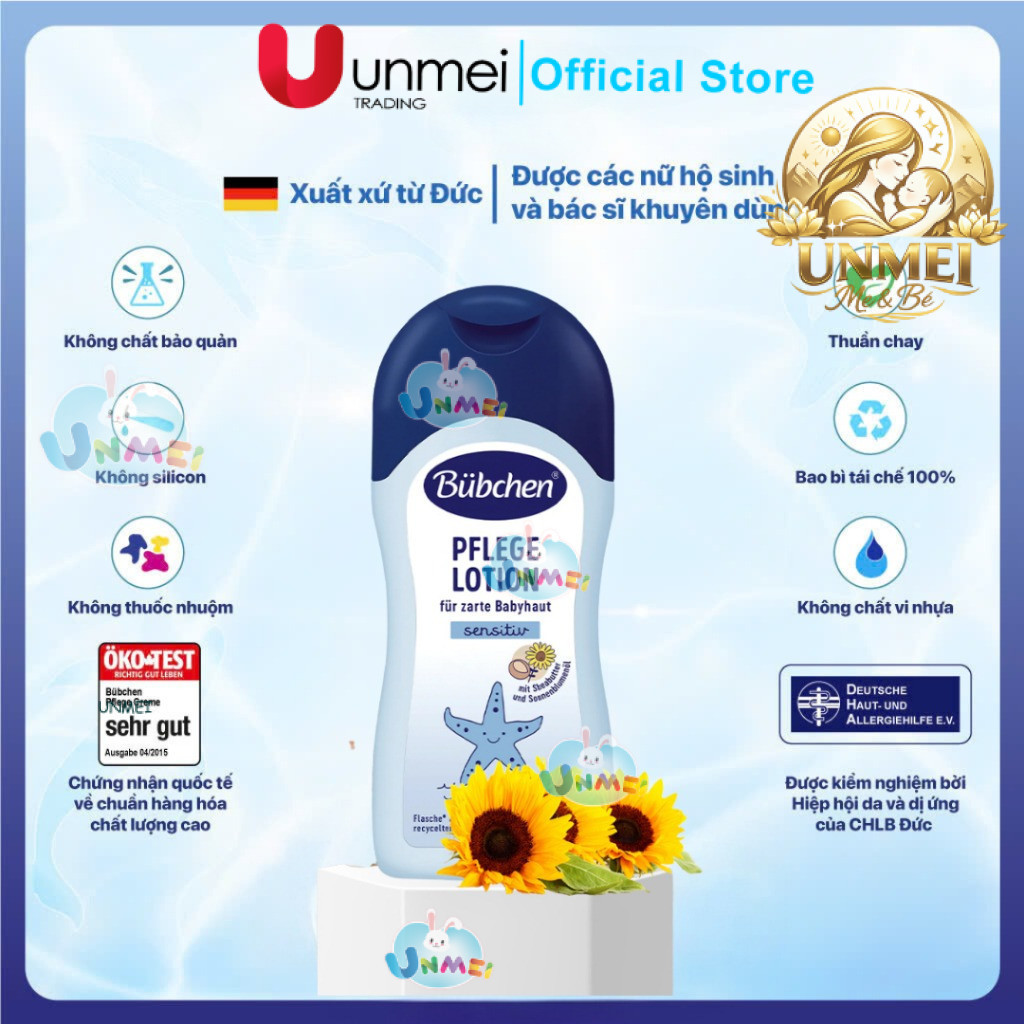 Sữa Dưỡng Thể Cho Bé Bubchen Pflege Lotion Dưỡng Da Cho Trẻ Từ Sơ Sinh Bubchen Official Store
