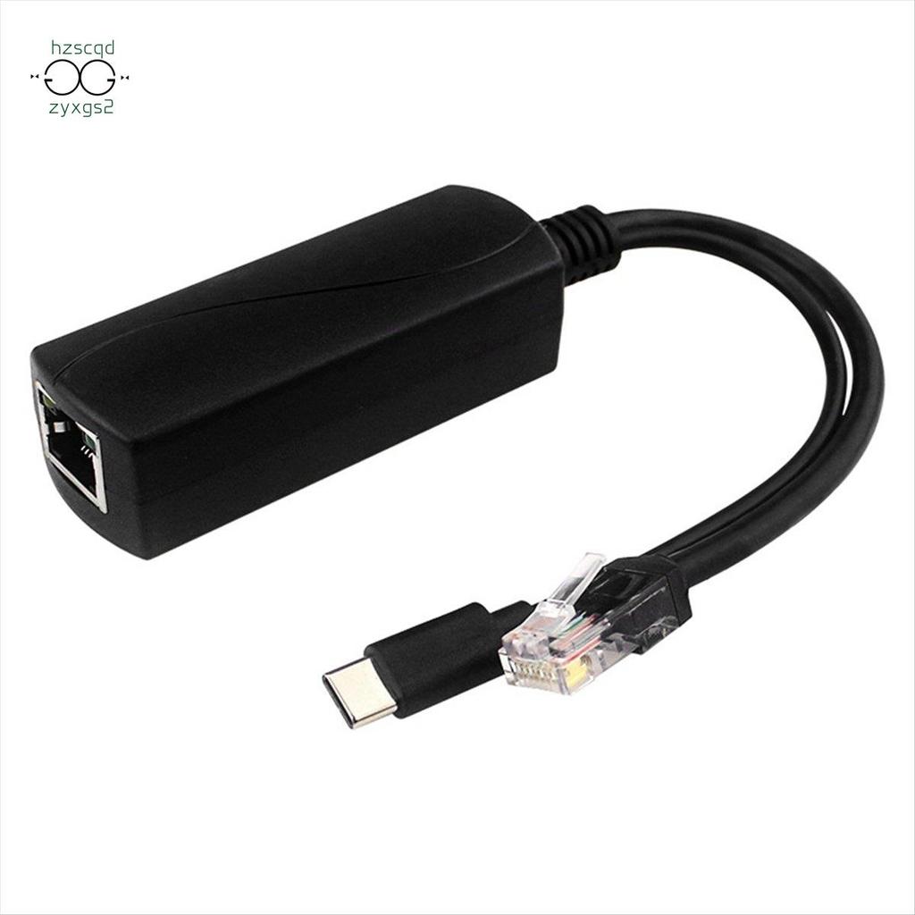 Bộ chia POE cho Raspberry Pi5 / 5 Thế hệ 5V 4A Giao diện Type-C Gigabit Ethernet Power qua Ethernet 