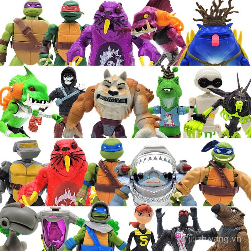 Sản Phẩm Mới Chính Hãng Màu Ngôi Sao Ninja Thần Rùa Di Chuyển Mô Hình Donatello Raphael Leonardo Cá 