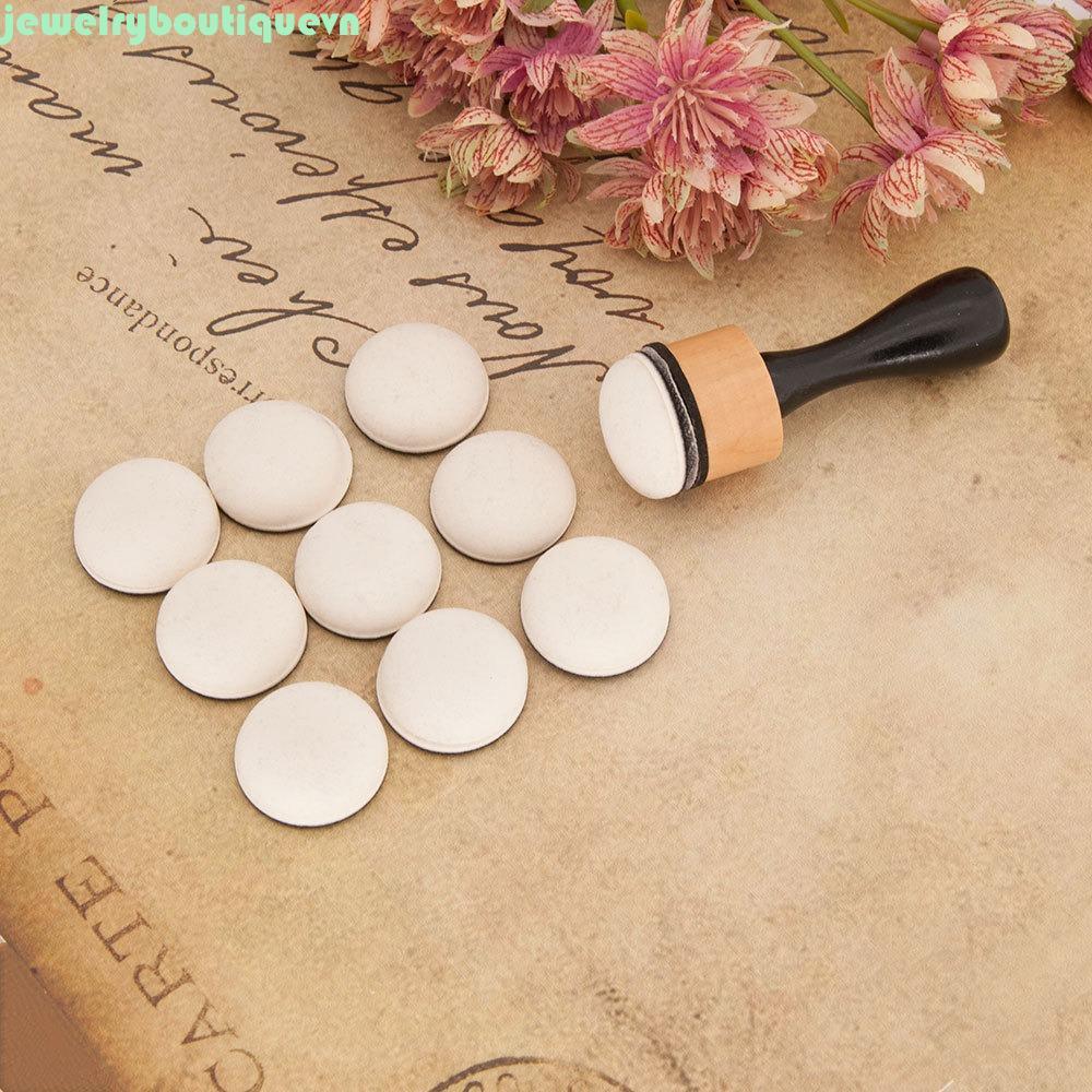 JEWE Flat Domed Foam Refills Tool, DIY Scrapbooking Foam Mini Ink Paints Mixing Blending Tools, Card