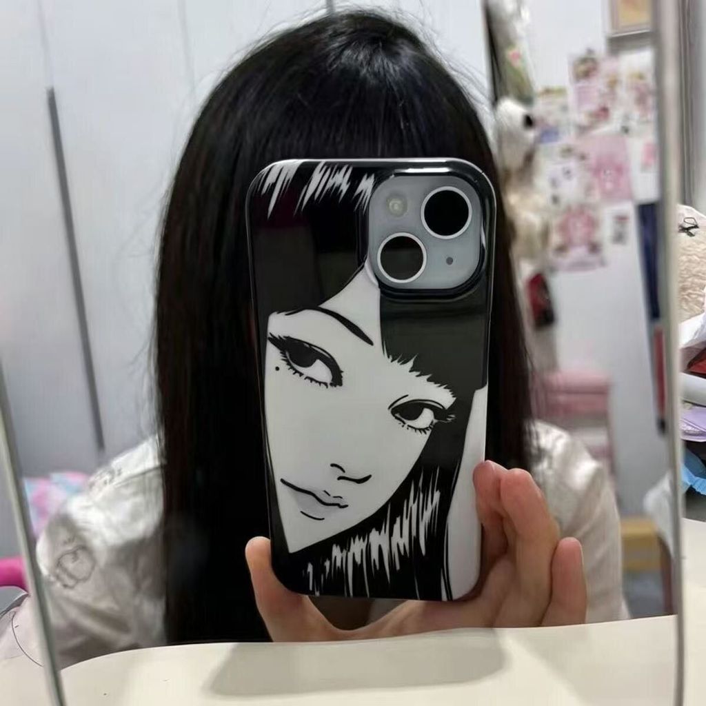 Ốp lưng Tomie Kawakami mắt đen ít người biết, dành cho iPhone 13 17 ProMax 15 14 13 11nữ